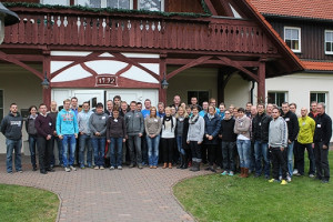 Die sächsischen Regionaltrainer und -koordinatoren in der Sportschule in Werdau.Foto: Linda Kirst